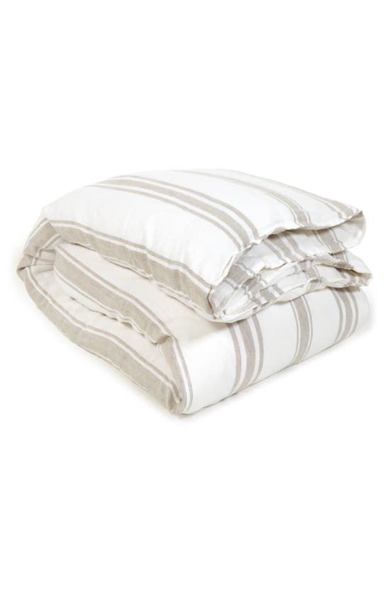 Pom Pom At Home Jackson Duvet Cover In White Tones