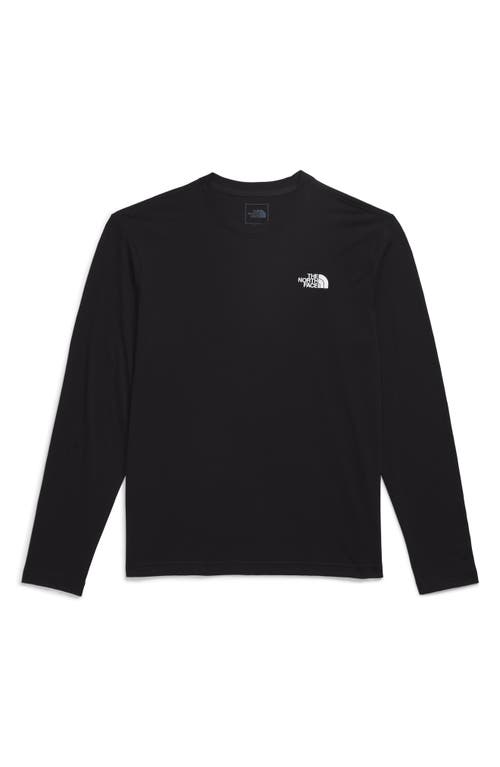 Shop The North Face Evolution Long Sleeve Cotton T-shirt In Tnf Black