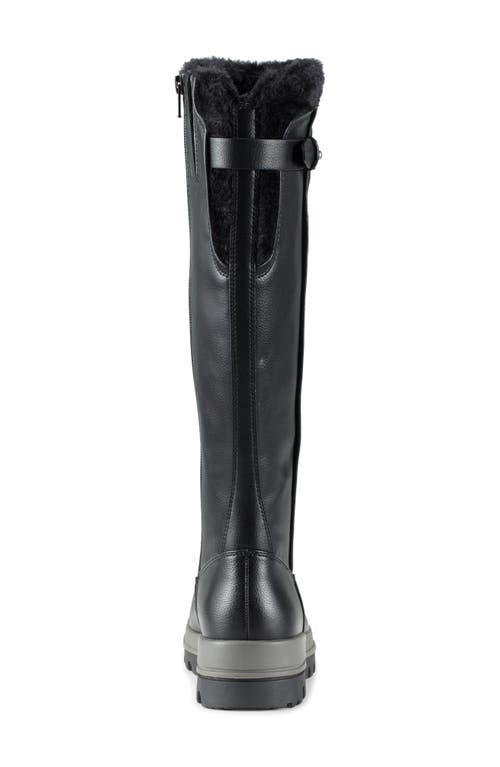 Baretraps Nettie Womens Faux Fur Lined Faux Leather Winter & Snow Boots In Black