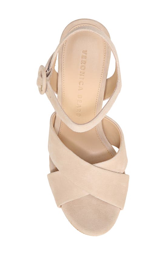 Shop Veronica Beard Lucille Platform Sandal In Ecru