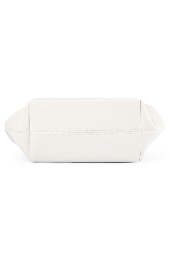 Shop Olga Berg Josefina Faux Leather Frame Clutch In White