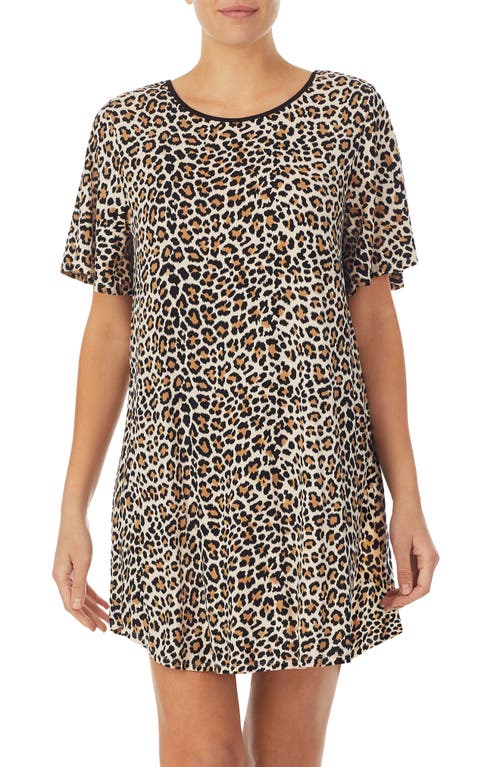 Kate Spade New York Animal Print sleep shirt Brown at Nordstrom,