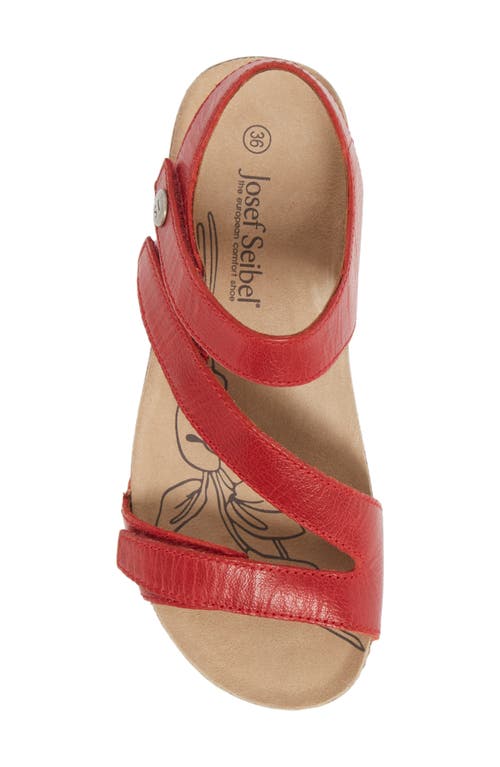 Josef Seibel Tonga 25 Sandal In Red/red Leather