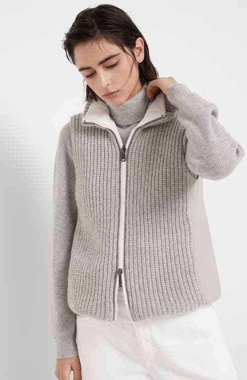 Shop Brunello Cucinelli Outerwear Vest In Light Grey