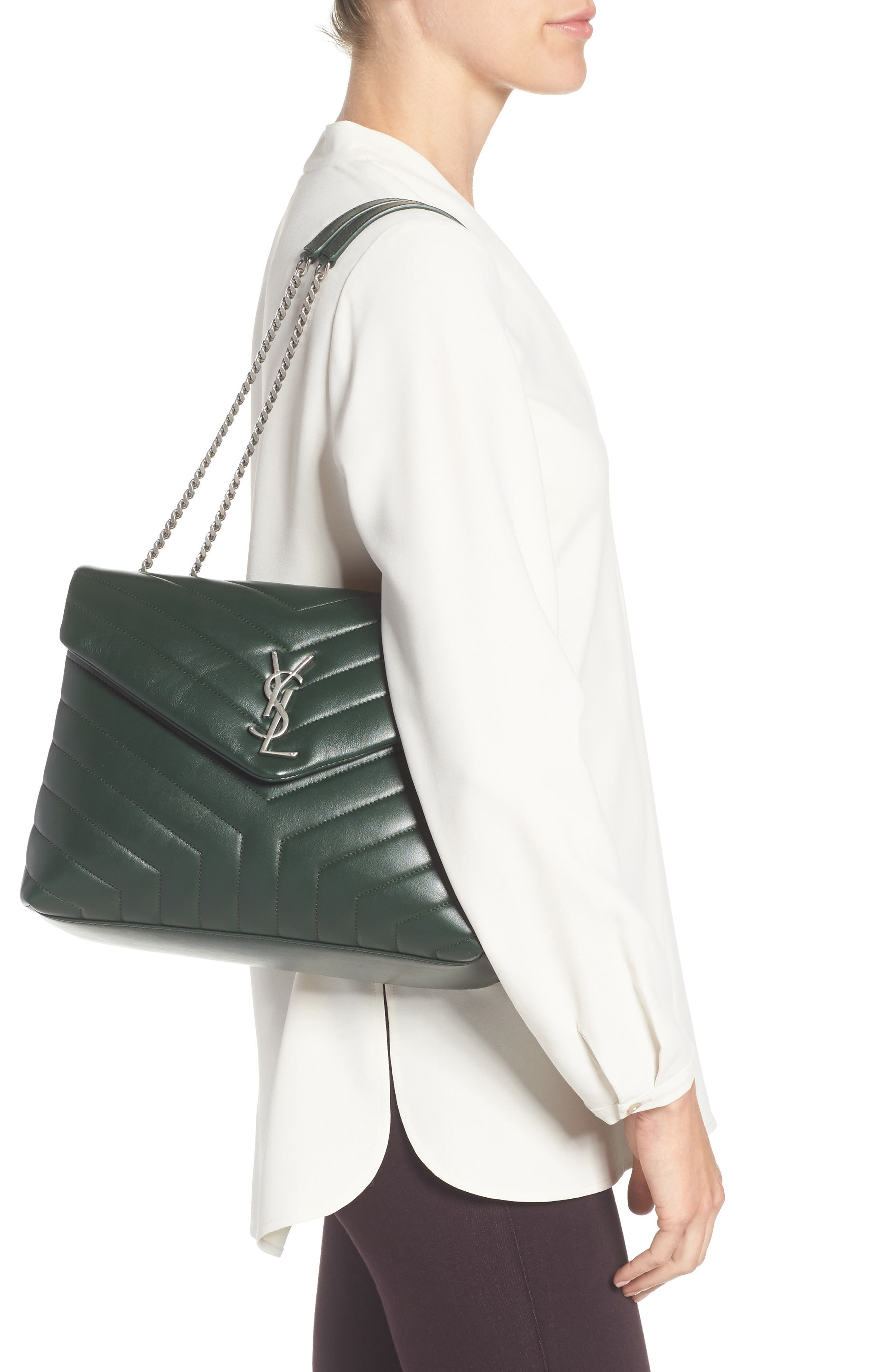 Saint Laurent Medium LouLou Calfskin Leather Shoulder Bag Nordstrom