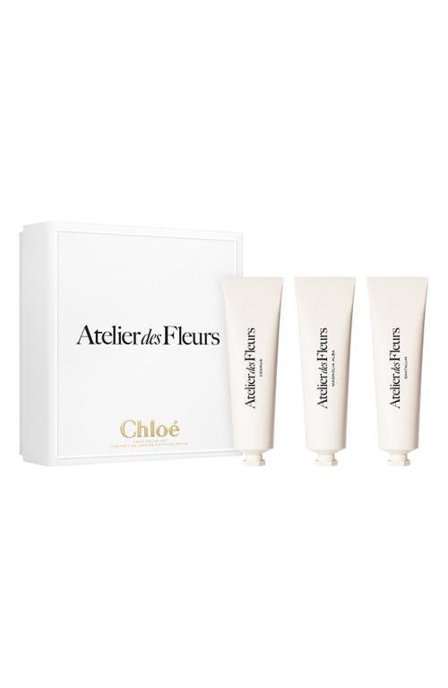Chloé Atelier De Fleurs 3-piece Hand Cream Gift Set $160 Value In No Color