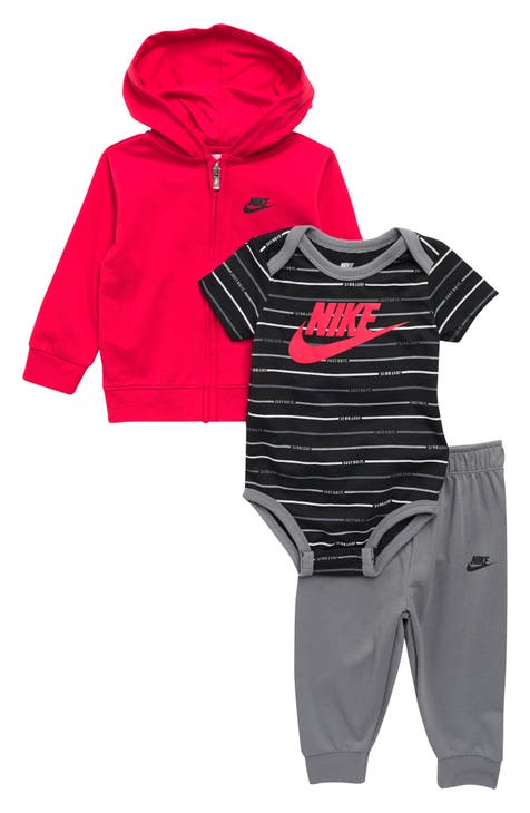 Kids' JDI Full Zip Hoodie, Bodysuit & Sweatpants Set (Baby)