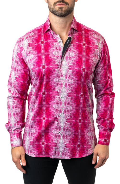 Maceoo Einstein Tahitian Pink Contemporary Fit Button-Up Shirt at Nordstrom,