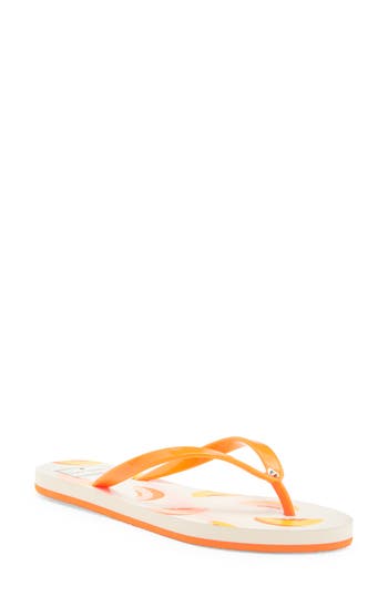 Shop Kate Spade New York Feldon Flip Flop Sandal In Peaches Print