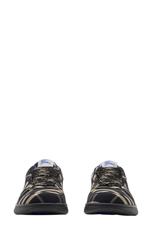 Shop Burberry Terrace Check Sneaker In Black Check