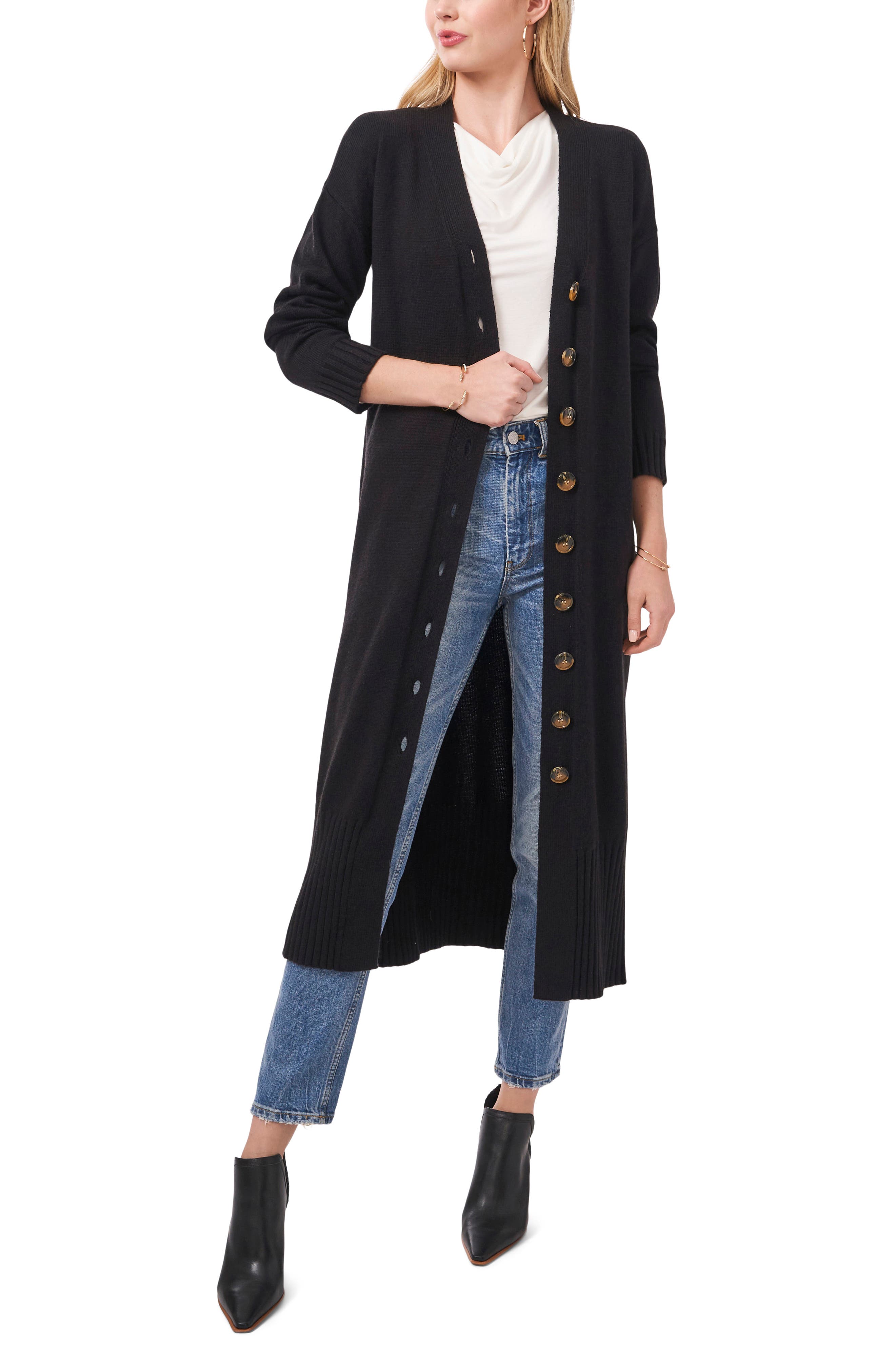 nordstrom black cardigan sweater