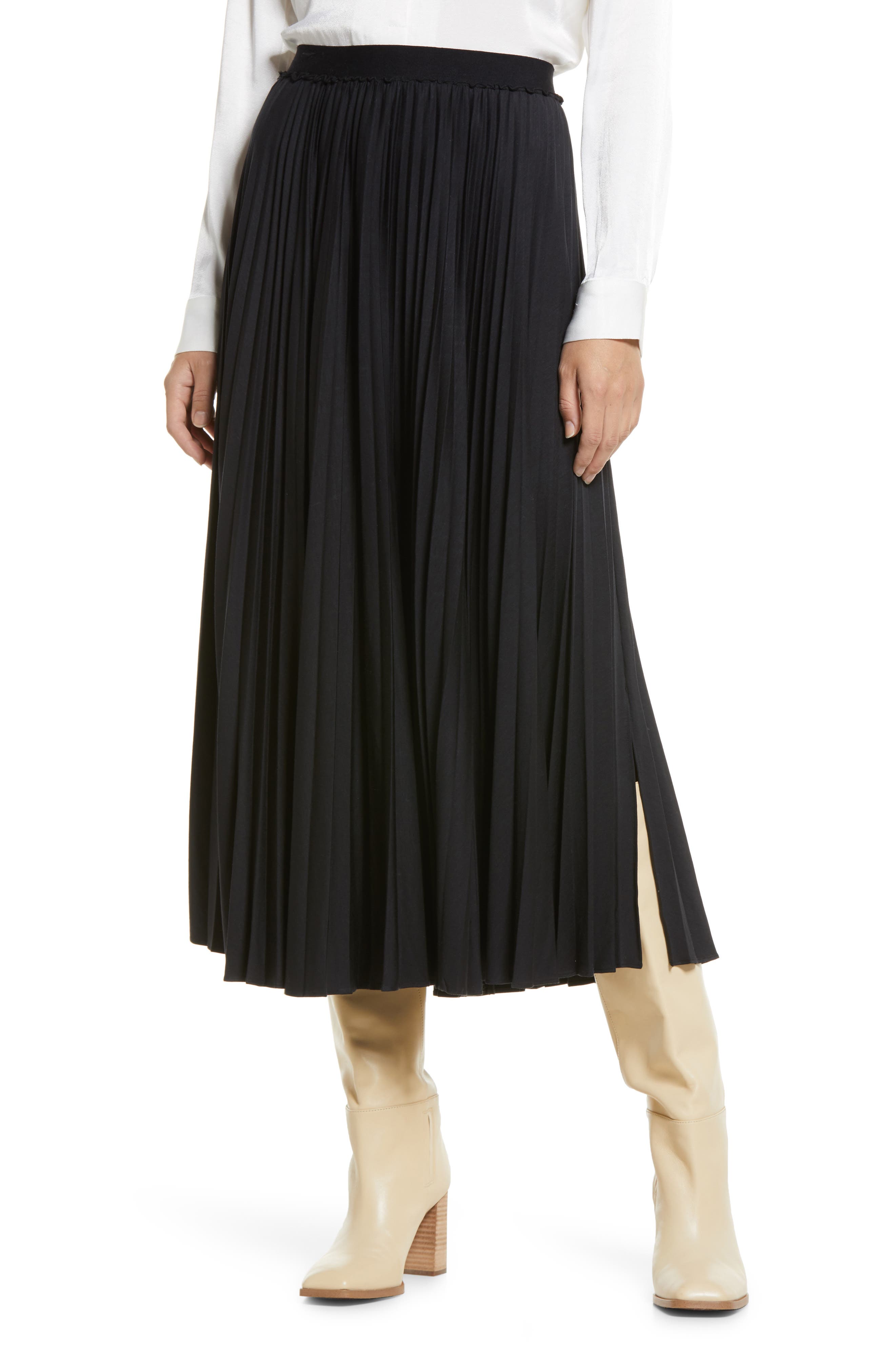 halogen pleated skirt