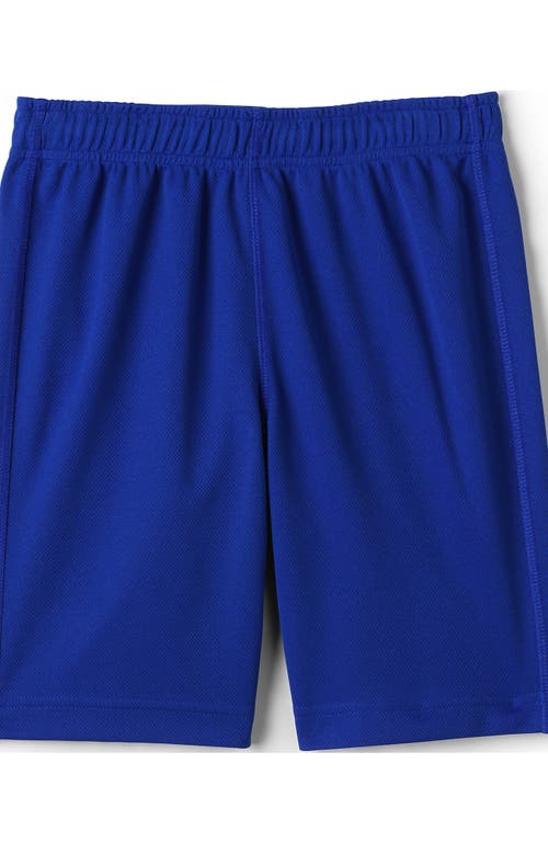 Shop Lands' End School Uniform Boys Mesh Gym Shorts In Cobalt