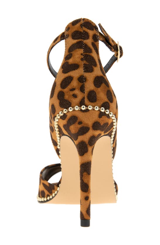 Bcbgeneration Jessika Snake Embossed Ankle Strap Sandal In Cheetah