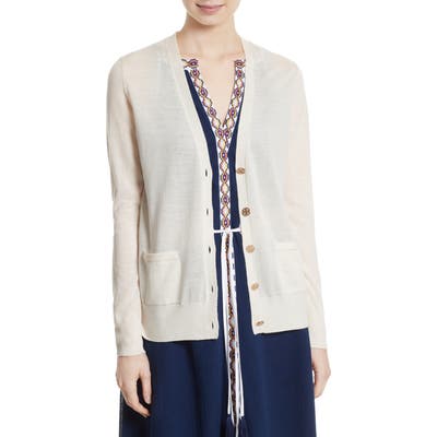 Tory Burch Madeline Merino Wool Cardigan