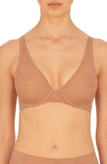 Natori brown lightly lined bra size 36C