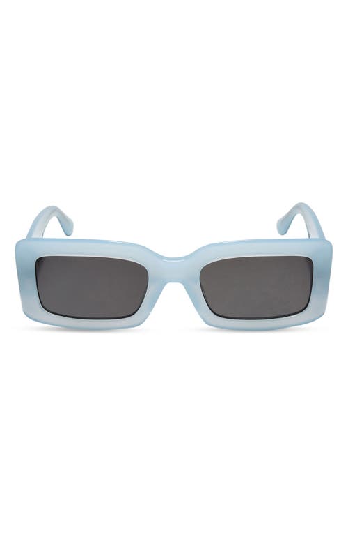 Diff Indy 51mm Rectangular Sunglasses In Blue/grey