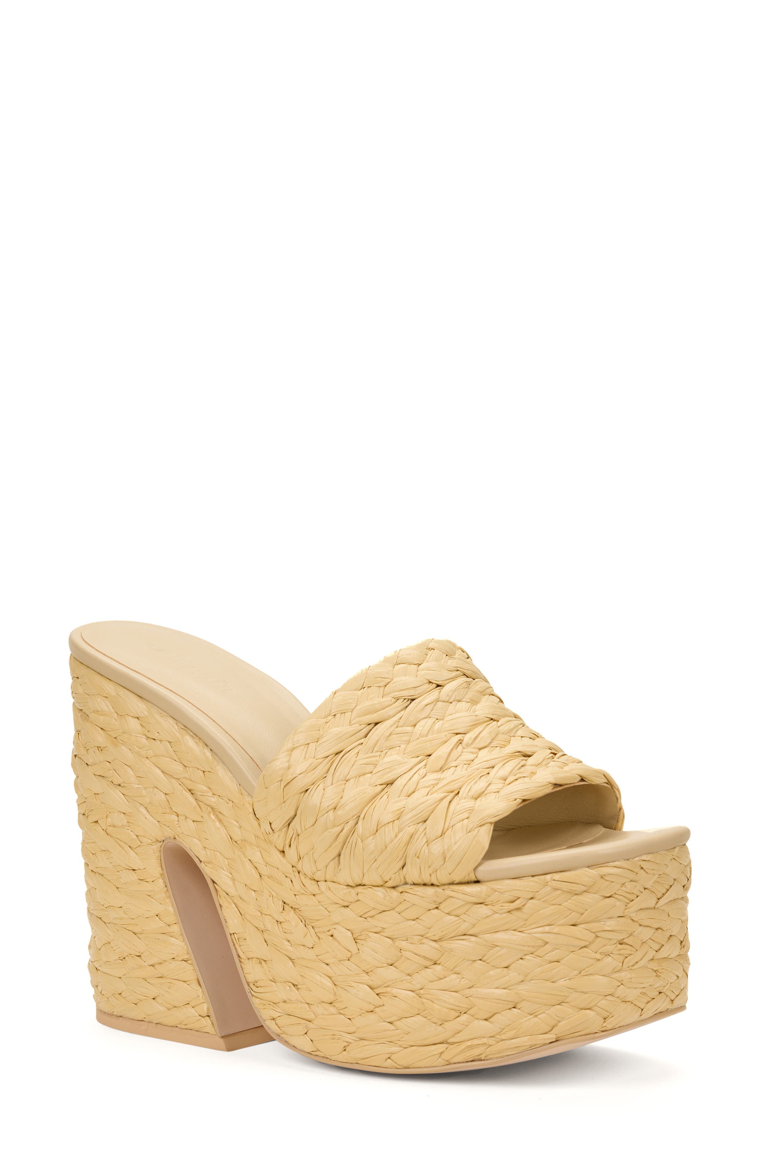 Cult Gaia Daria Raffia Platform Mules | Smart Closet