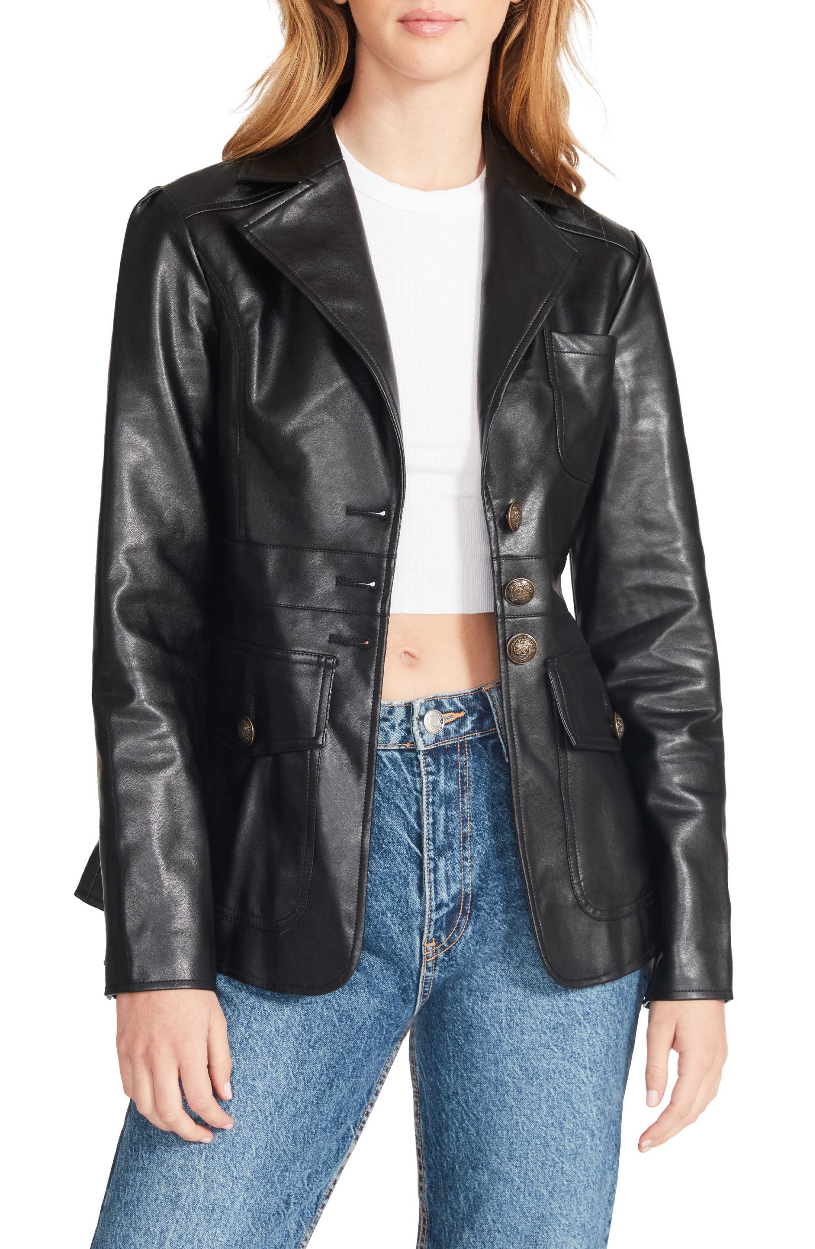 best sellers plus much more FRAMEwomens Outerwear '70s Leather Blazer ...