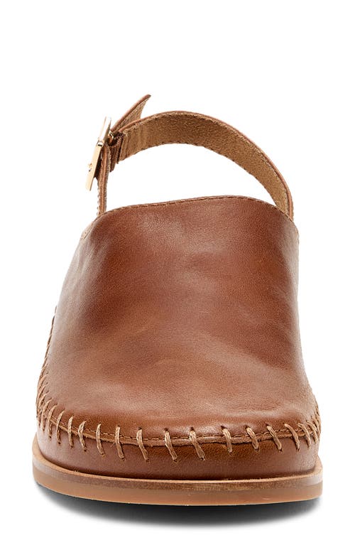 Kelsi Dagger Brooklyn Freddy Fur Lined Slingback Flat In Cognac
