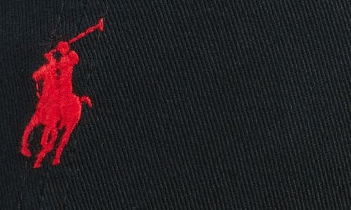 Polo Ralph Lauren Black Baseball Cap With Logo Embroidery In Cotton Man In Multi