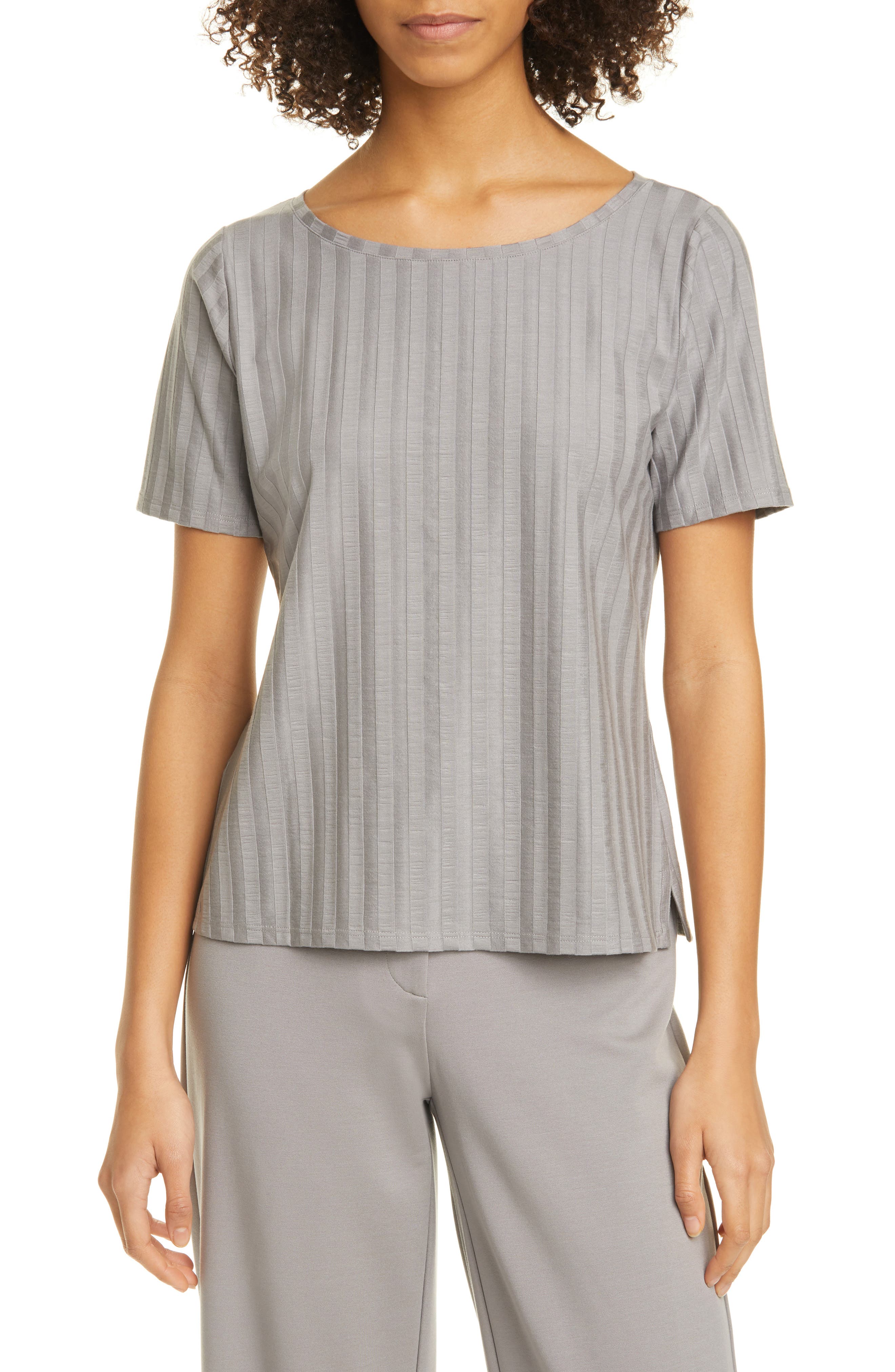 eileen fisher ballet neck tee