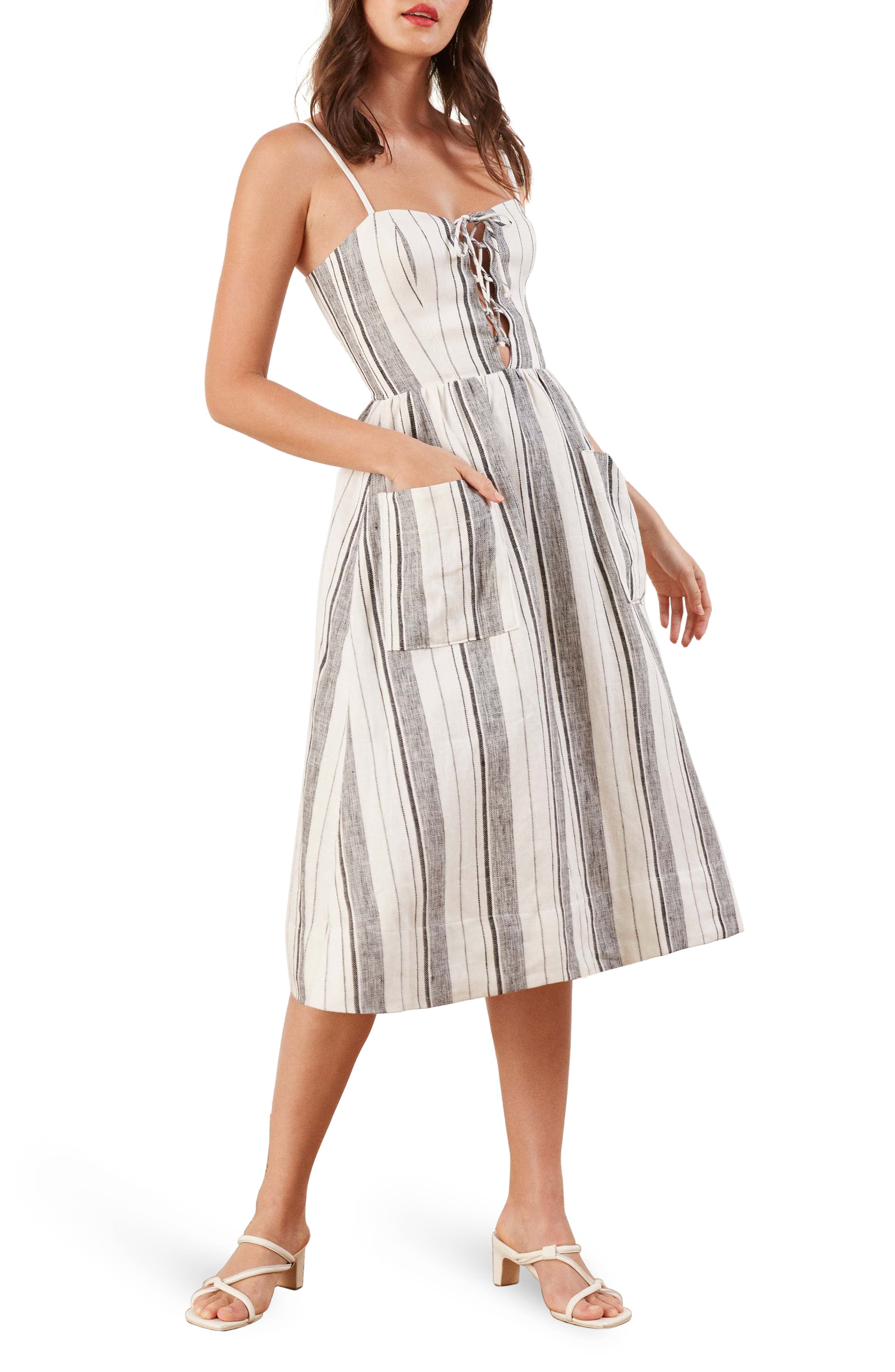 Reformation Ellen Linen Midi Dress Nordstrom