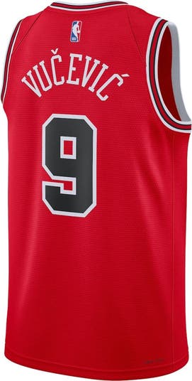 Unisex Nike Nikola Vucevic Red Chicago Bulls Swingman Jersey - Icon Edition