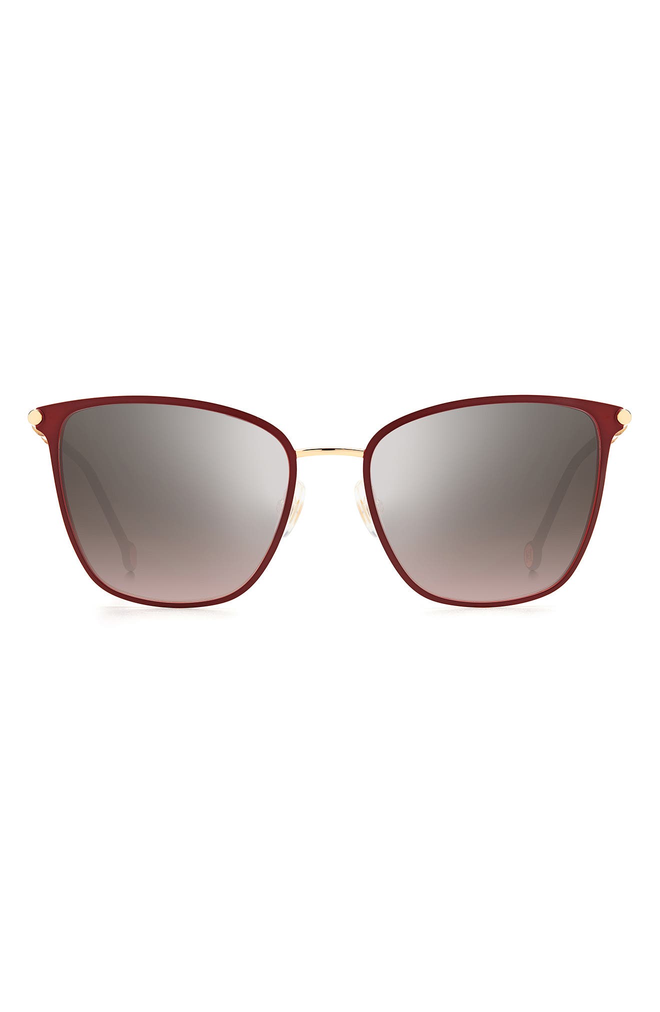 Carolina Herrera 58mm Gradient Sunglasses in Gold Brgn /Brown at Nordstrom
