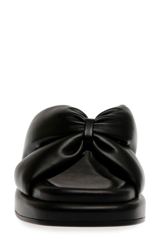 Shop Anne Klein Aspire Wedge Sandal In Black Smooth