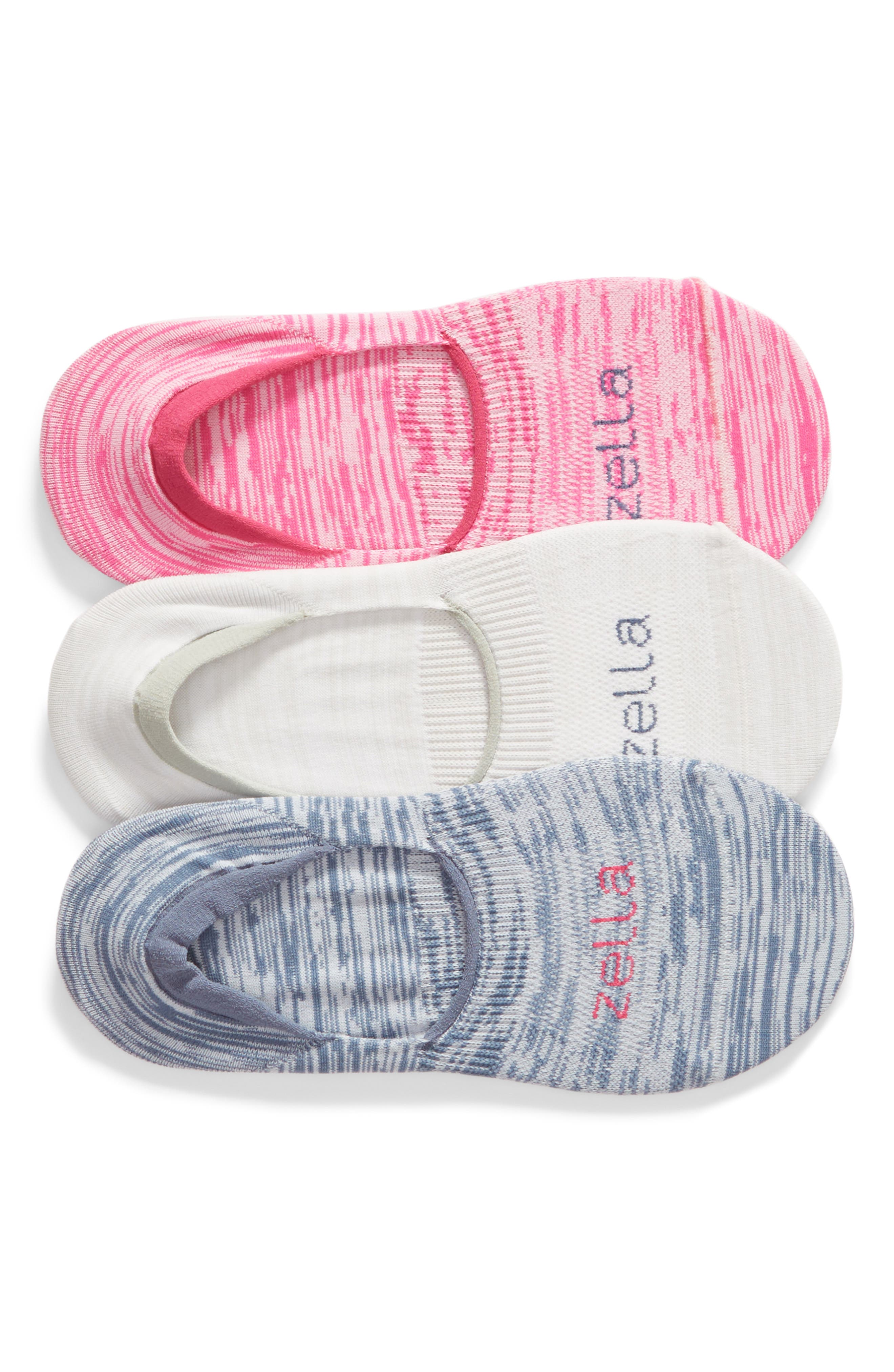 Zella 3Pack NoShow Socks Nordstrom