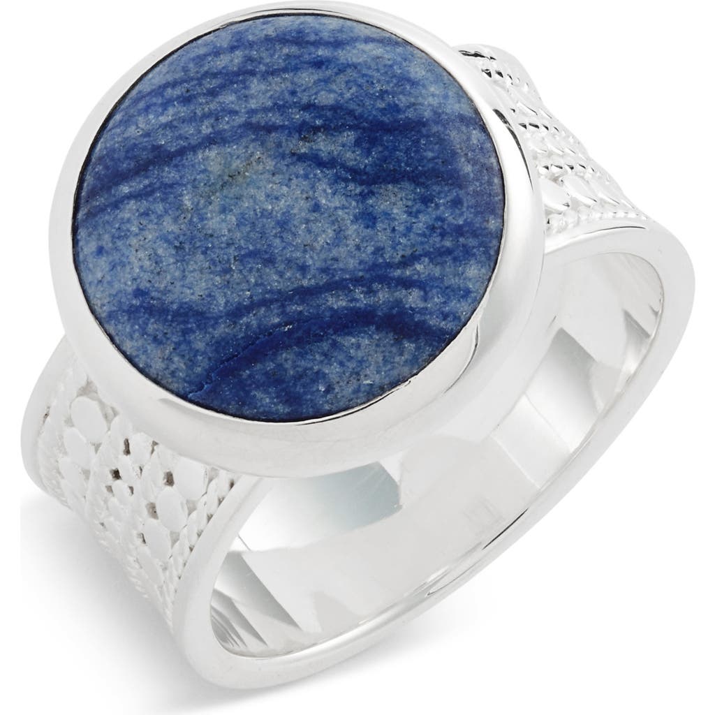 Anna Beck Dumortierite Cocktail Ring in Silver