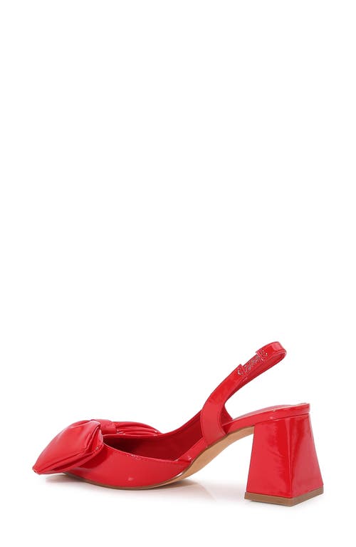 Berness Cynthia Pointed Toe Slingback Pump In Red