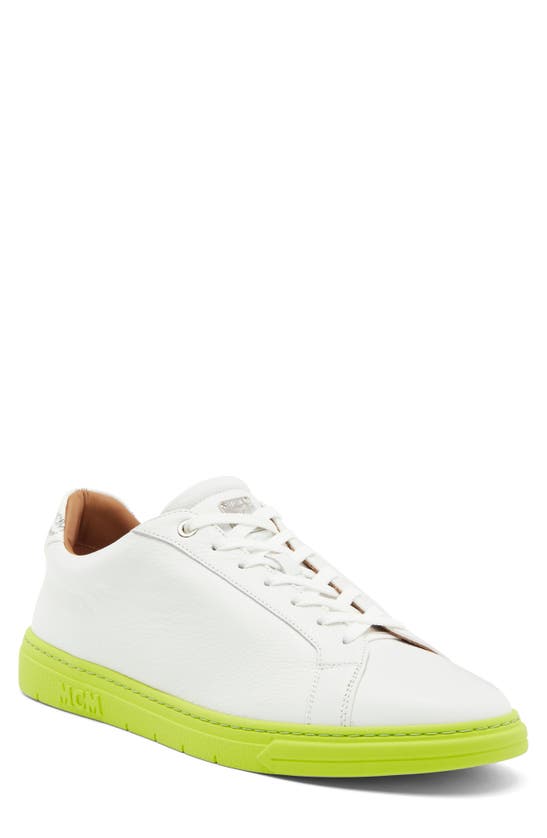 Mcm Low Top Sneaker In White