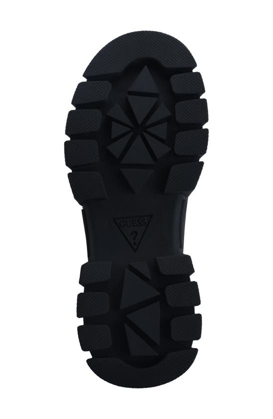 Guess Yesses Bootie In Black/ Black Faux Leather