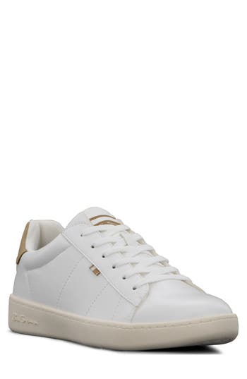 Ben Sherman Hampton Sneaker In White/tan