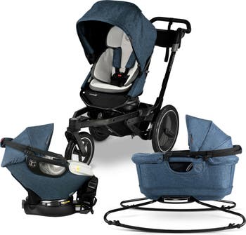 Stroller travel system top with bassinet