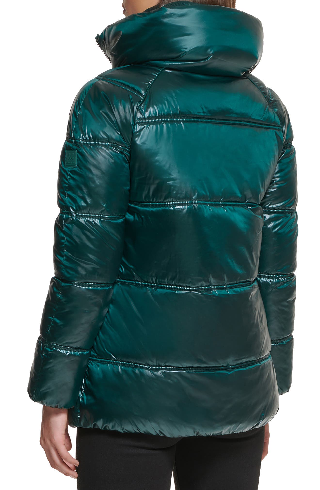 women's mid thigh puffer coat