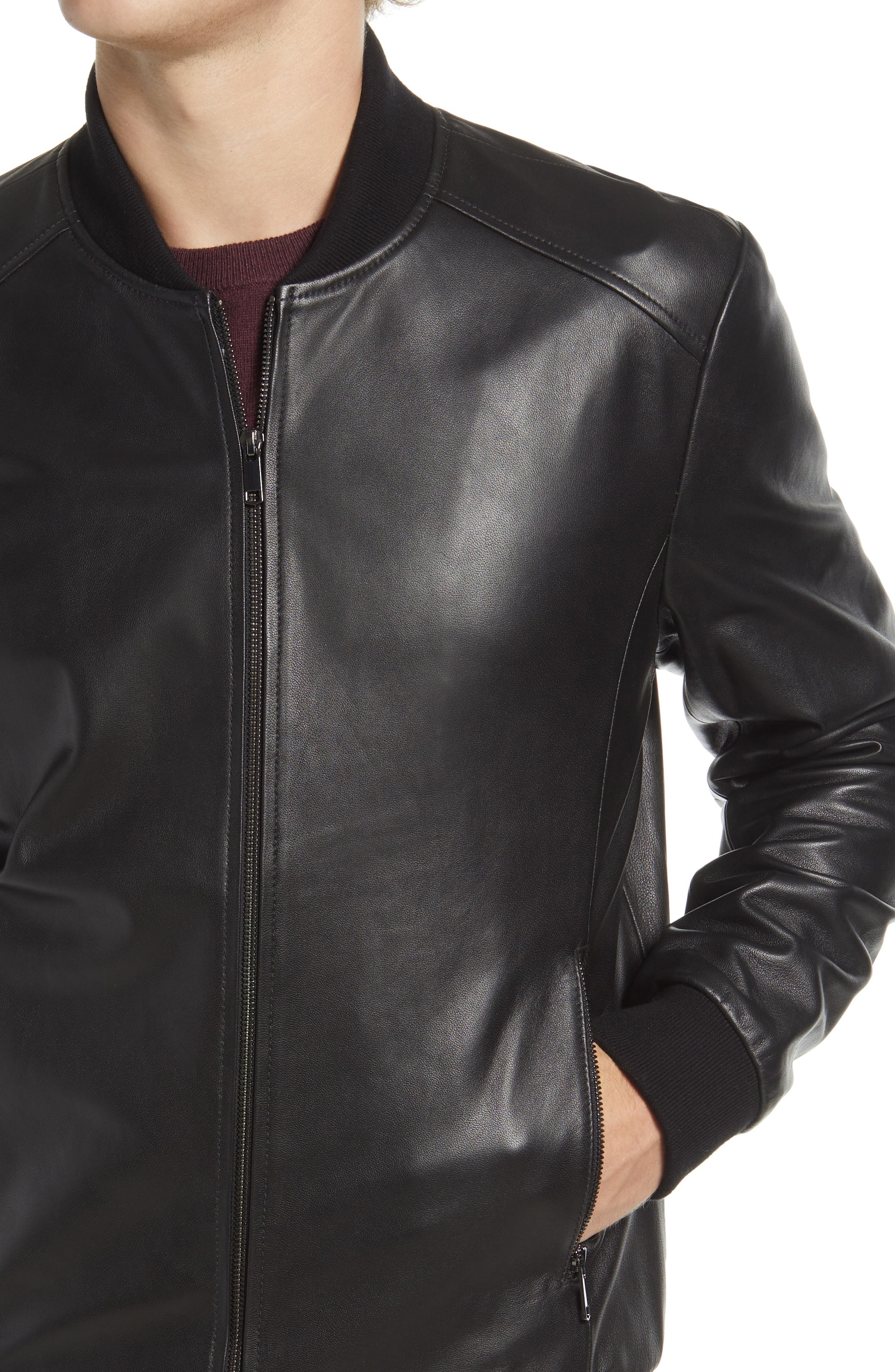Nordstrom Leather Bomber Jacket Nordstrom