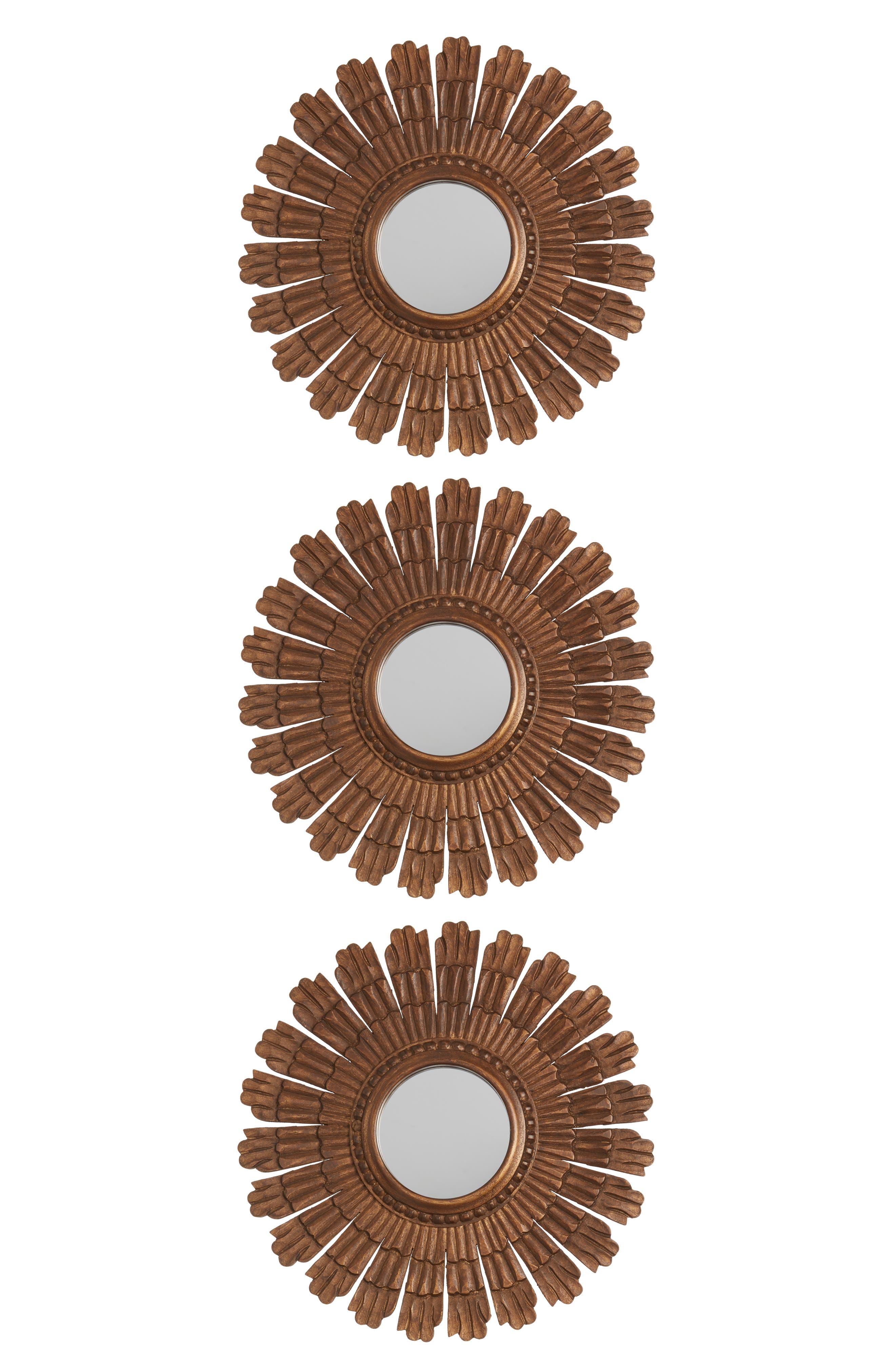 Creative CoOp Set of 3 Sunburst Mirrors Nordstrom