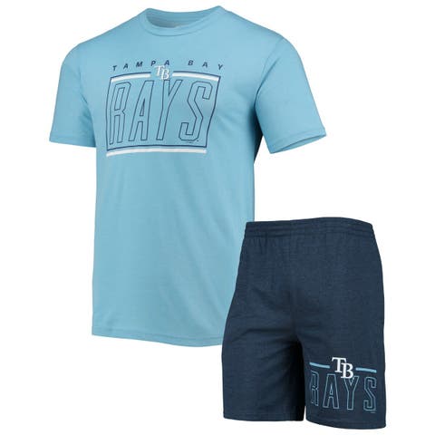 Tampa Bay Rays Concepts Sport Women's Tri-Blend Mainstream Terry Short  Sleeve Sweatshirt Top - Navy