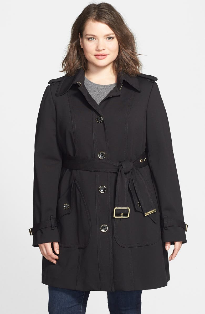 Vince Camuto Single Breasted Soft Shell Trench Coat (Plus Size) | Nordstrom