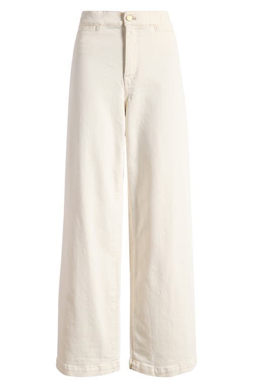 Shop Madewell The Emmett Welt Pocket Wide Leg Jeans In Vintage Canvas