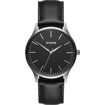 Mvmt 40 Series Leather Strap Watch, 40Mm