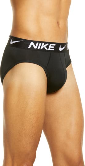 Nike Men's 3-Pk. Dri-FIT Essential Micro Hip-Brief (as1, alpha, x_l,  regular, regular, Black/White) at  Men's Clothing store