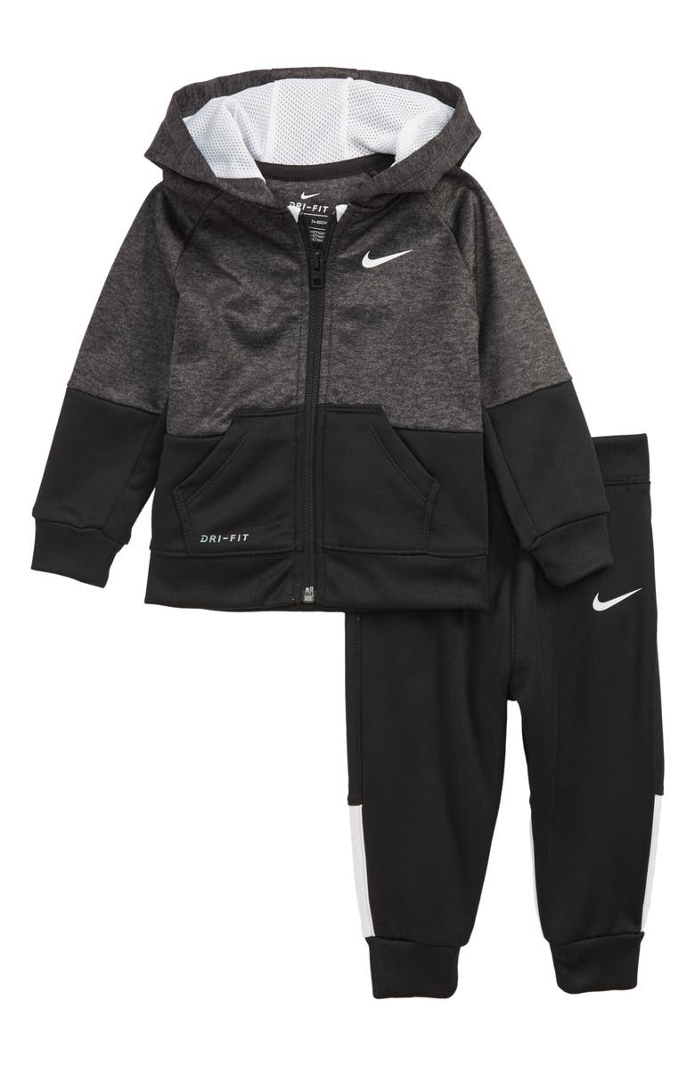 Nike Speckle Dry Zip Hoodie & Pants Set (Baby Boys) | Nordstrom
