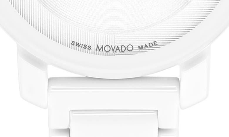 Shop Movado Bold Evolution 2.0 Bracelet Watch, 34mm In White