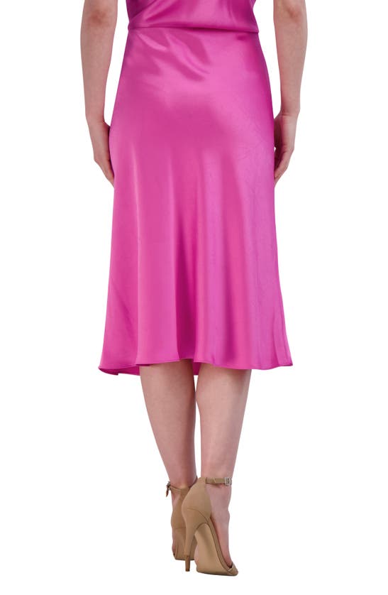 Shop Bcbgmaxazria Bcbg Satin Bias Skirt In Pink