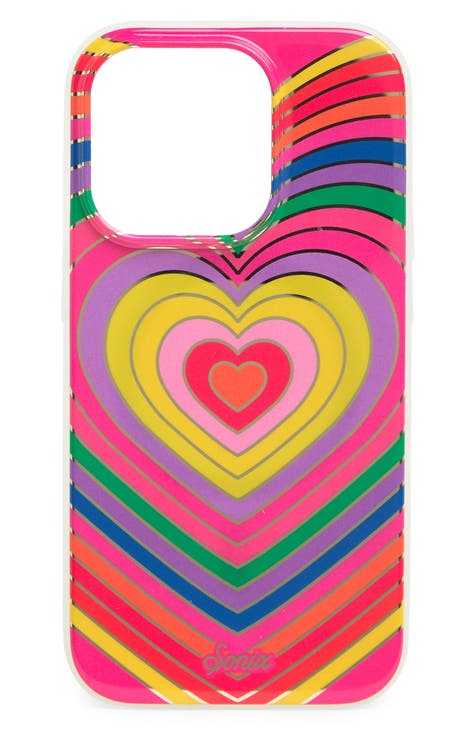 Rainbow Heart iPhone 14 Pro MagSafe Case