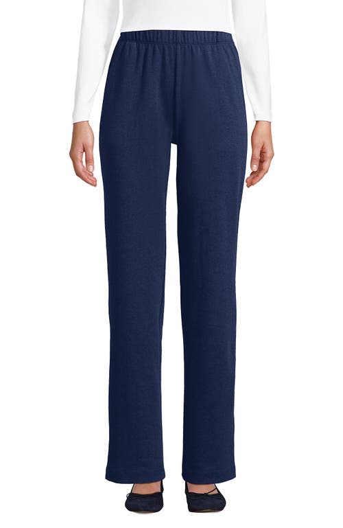 Shop Lands' End Sport Knit High Rise Pants In Vintage Indigo Heather